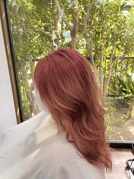 ウジュヘアー(UZU hair) ピンクブラウンカラー