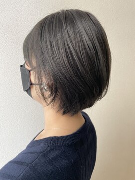 オウルヘアー(Owl hair) アッシュグレージュ/ショート/赤味なし/くすみカラー