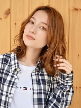 ブゾン(buZon) 【buZonブゾン】ミックスウェーブ×ベージュカラー