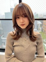 オリンテ バイ レシッド 表参道(orente by rcid)&nbsp;【orente 表参道】モテ髪ミディアム×イルミナ透明感カラー