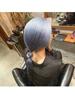カフェアンドヘアサロン リバーブ(cafe&hair salon re:verb)&nbsp;ペールブルーカラー☆