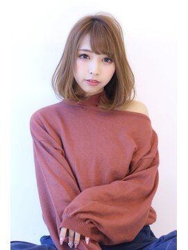 オーロ(ORO) 20代30代40代50代斜めバンググレーベージュ