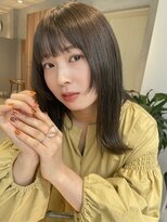 ガリカ 大名(Gallica)&nbsp;【恒吉佐央理】大人かわいい小顔レイヤー/艶感オリーブベージュ