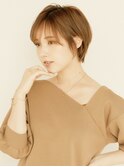 黒髪/グレーベージュ/レイヤーロング/前髪パーマ[新宿駅]
