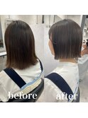 【市井友佳子】切りっぱなしボブ!
