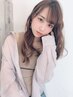 【イルミナカラー】で染める極上透明感カラー+デザインカット￥8800