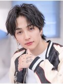 カルマパーマベリーショートダークアッシュニュアンスパーマ