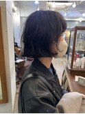 『真通知弘』ニュアンスパーマとカジュアルボブ