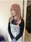 レイヤー×ハイトーンピンク