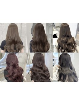 韓国ヘアサロンこだわりの透明感ケアカラー/ブリーチなしダブルカラーで最旬韓国トレンドカラーに変身☆