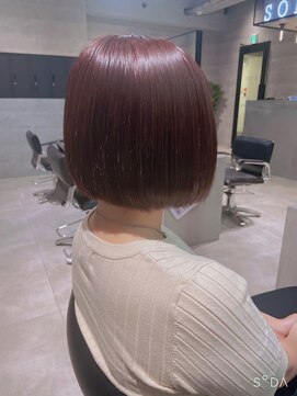 ソル 八王子(SOL) 【ピンクの花咲くミニボブ】チェリーブロッサムを髪で楽しむ