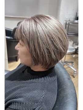 アーカイブ(archive) 白髪染をダブルカラーで明るいベージュに　archive垂水