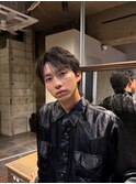シースルーセンターパート フェザーパーマ
