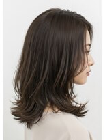 アントワープトーキョー(antwerp TOKYO)&nbsp;30代40代外ハネミディアムレイヤー髪質改善酸性ストレート