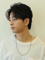 アコロン(acoron.)&nbsp;センターパート　毛流れ　ナチュラル　池袋メンズカット