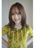 ミディアムレイヤー・ボブ/絶壁解消/２０代/３０代/長め