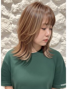 モアナ バイ ヘッドライト 長野駅前店(Moana by HEADLIGHT) Moana長野駅前#ウルフレイヤー#ハイライト#アッシュベージュ