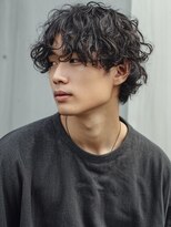 ソウル 福山駅前店(SOUL.)&nbsp;波巻きパーマ マッシュ ウルフヘア スパイラルパーマ 20代