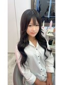 黒髪ロングヘアー
