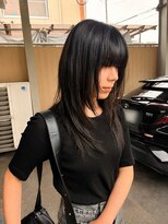 リールヘアー 大野城店(rire hair) 黒髪ハイレイヤースタイル