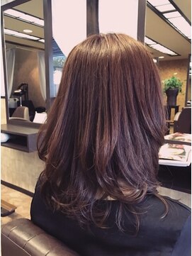 ナトゥーラ 岐阜(Natura) ピンクブラウンレイヤースタイル☆秋冬にオススメです☆
