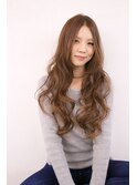 大きめカールで作る大人ロング