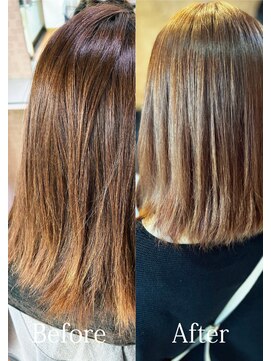 アークスヘアー 小顔見せ☆ハイトーンカラー×大人ボブ