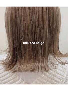 ビューバイネオリーブ 用賀店(Beau'r by neolive) 韓国マッシュミニウルフテラコッタデジタルパーマくすみブルー