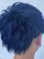 ヘアデザイン マノス(hair design mano's) メンズヘアー/ブルーグレージュ/くすみブルー/束感ショート