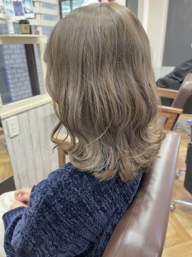 ビー オン ディー ヘア 池袋(BonD hair) #モカグレージュ【池袋/髪質改善/ハイライト】