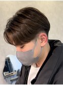 新潟メンズヘア　刈り上げマッシュ　センターパート　韓国