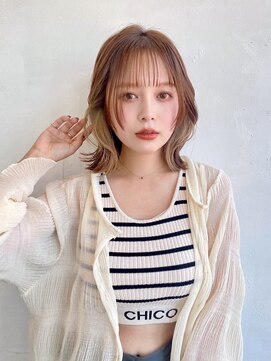 レイラバイアフロート 吉祥寺(Lila by afloat) くびれミディアム/ひし形ボブ/似合わせカット/大人ボブ