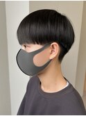 黒髪マッシュナチュラルマッシュメンズヘア韓国ツーブロック