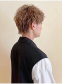 今が旬!ウルフメンズパーマ/ニュアンスカラー/前髪パーマ