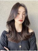 レイヤーカット/韓国ヘア/顔まわり/2wayバング_4401