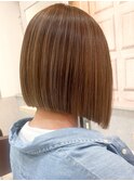 ミルクティーベージュダブルカラーインナーカラーケアブリーチ