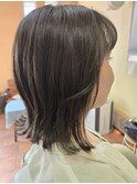 ふわふわと柔らかな雰囲気のボブ