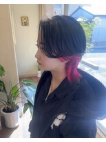 プリモ ココ 鍋島店(Primo coco.)&nbsp;☆ピンクインナーカラー×ウルフ