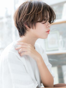 モッズヘア 越谷(mod's hair) センターパートくせ毛風小顔マッシュショートc6越谷20代30代40代