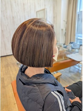 R ヘアーアンドメイク 立野店 ワンレンボブ