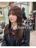レイヤーカット × ブリーチ無しダブルカラー
