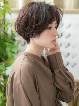 カバーヘア ブリス 上尾西口店(COVER HAIR bliss) ★大人美人立体感小顔ひし形ショートマッシュパーマ30代40代★1