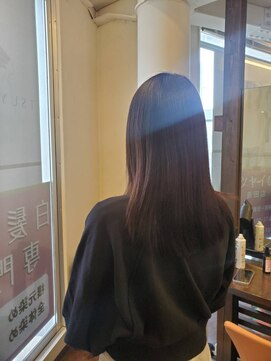 ツヤイロ 島田店 フェミニンロング40代30代タッセルボブ前髪レイヤーボブ