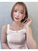 ミニウルフ/レイヤーカット/卵型/ワイドバング/似合わせカット_1