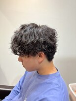 ステージ(STAGE)&nbsp;フェザーパーマ　波巻きスパイラルパーマ　メンズパーマ