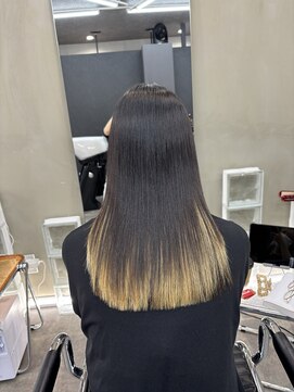 ファビ 渋谷(Fab) くびれヘア/暗めカラー/アプリコットオレンジ/縮毛矯正