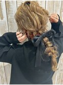 【ChaoMICHI yu-ka】編みおろし ヘアセット 20代 お呼ばれヘア