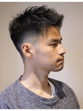 ポルテオム(PORTE HOMME) 【ポルテオム】フェードカットアップバングベリーショート