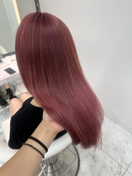 ロンドルピナス 小倉(Lond Lupinus) ミディアムヘア暗めカラー/デザインカラー/フェイスフレーミング