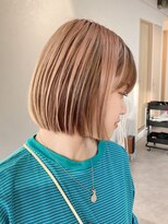 トト 船橋店(toto.)&nbsp;☆ココアベージュ小顔オリーブグレークラゲヘアーショート[船橋]